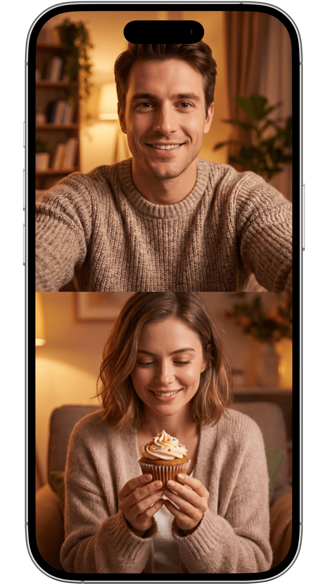 2Shot split-screen dual camera mode